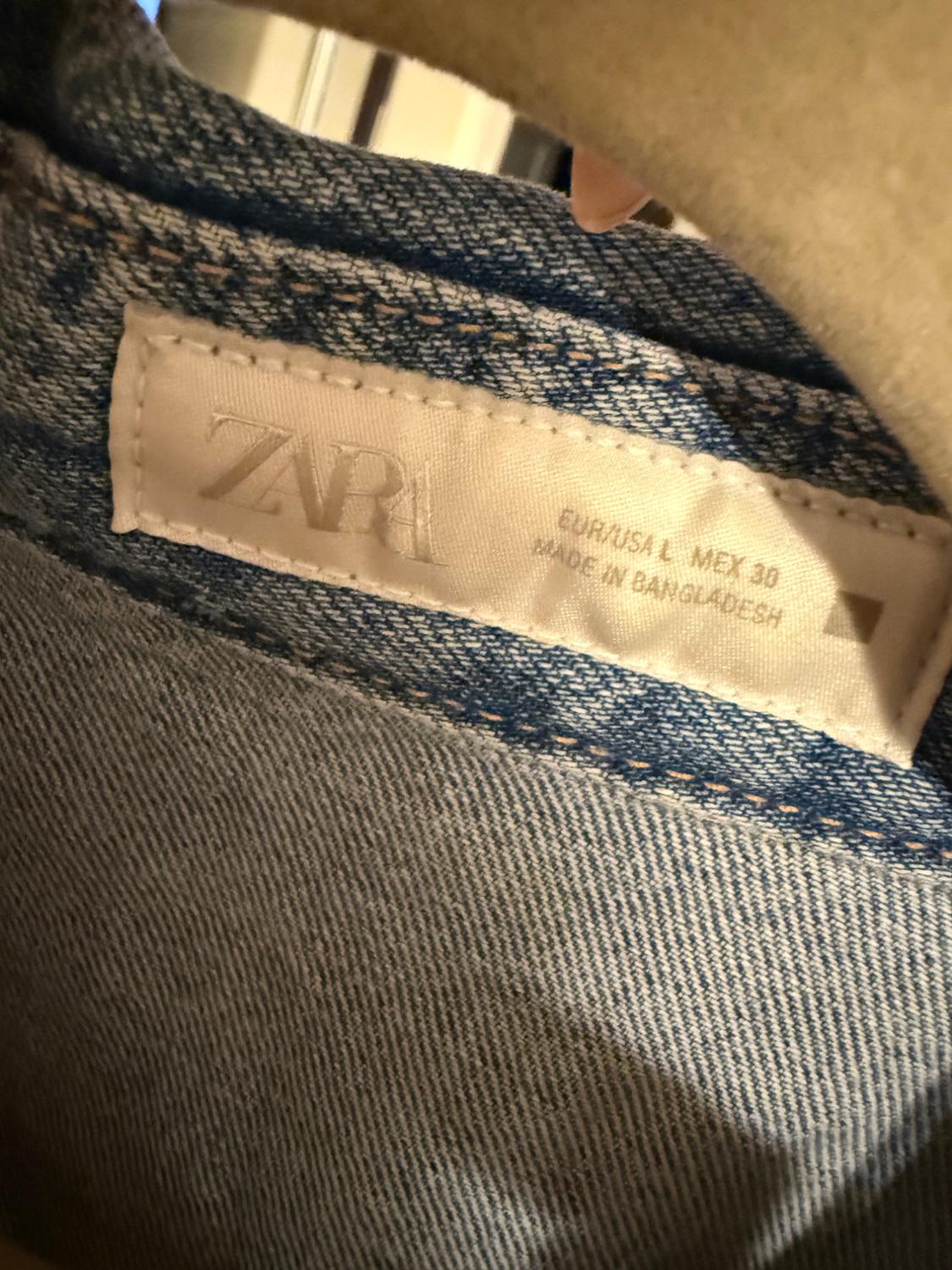 Z1975 CROPPED DENIM SHIRT - Image 3