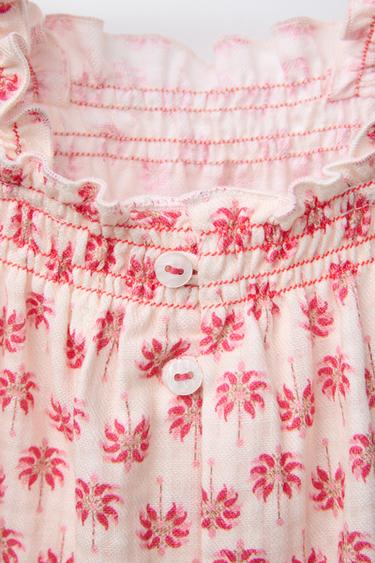 ROBE ET CULOTTE PALMIERS - Rose foncé de Zara - Image 2
