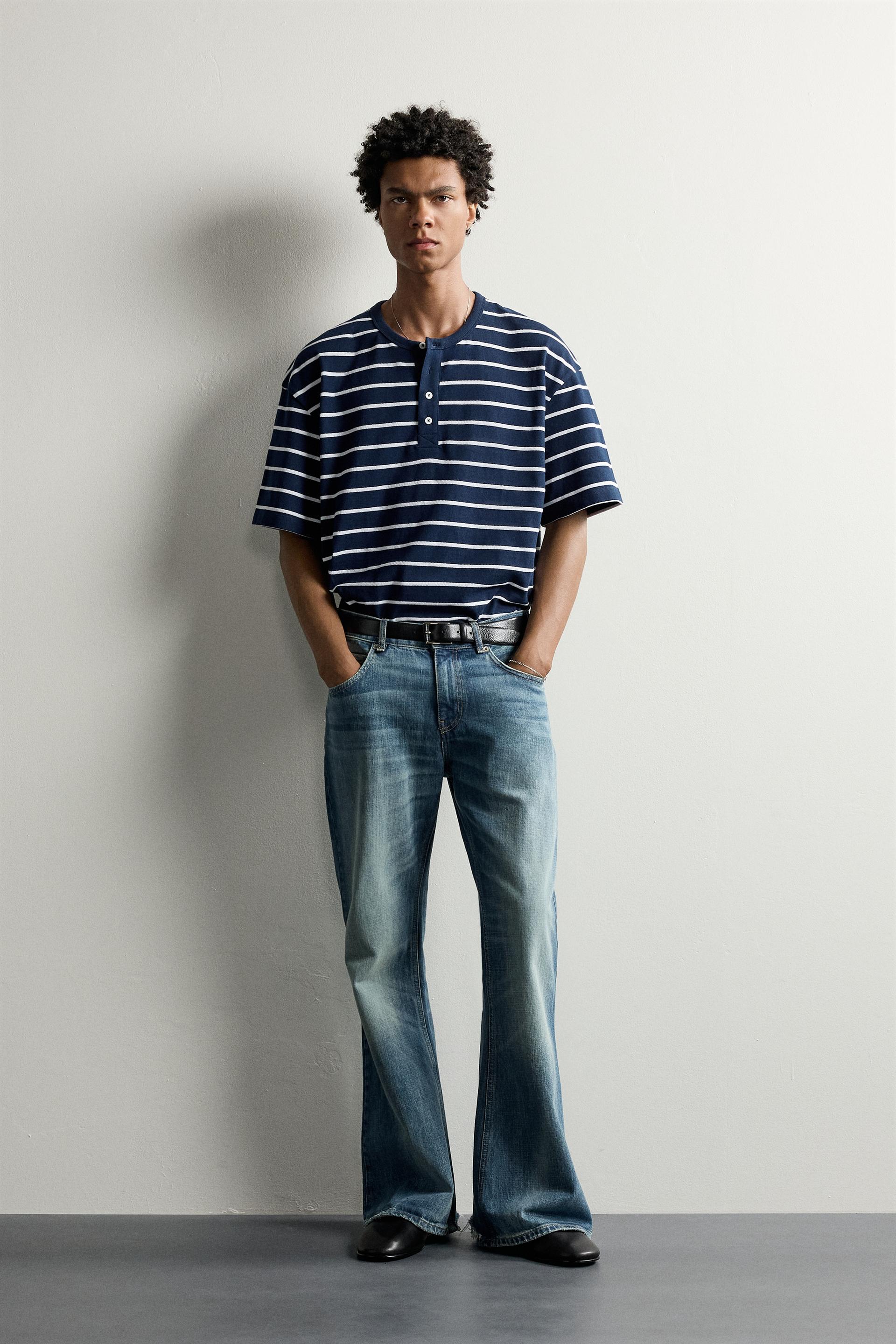 Striped Henley T-Shirt