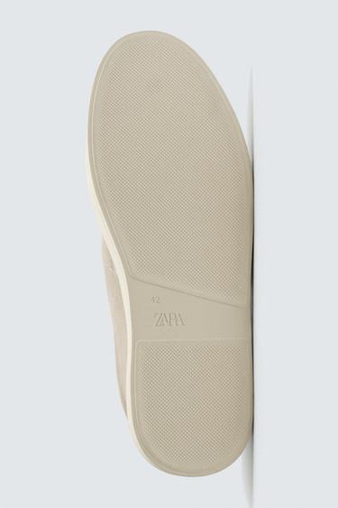 CASUAL LEATHER SHOES - Ecru White by Zara - Image 6