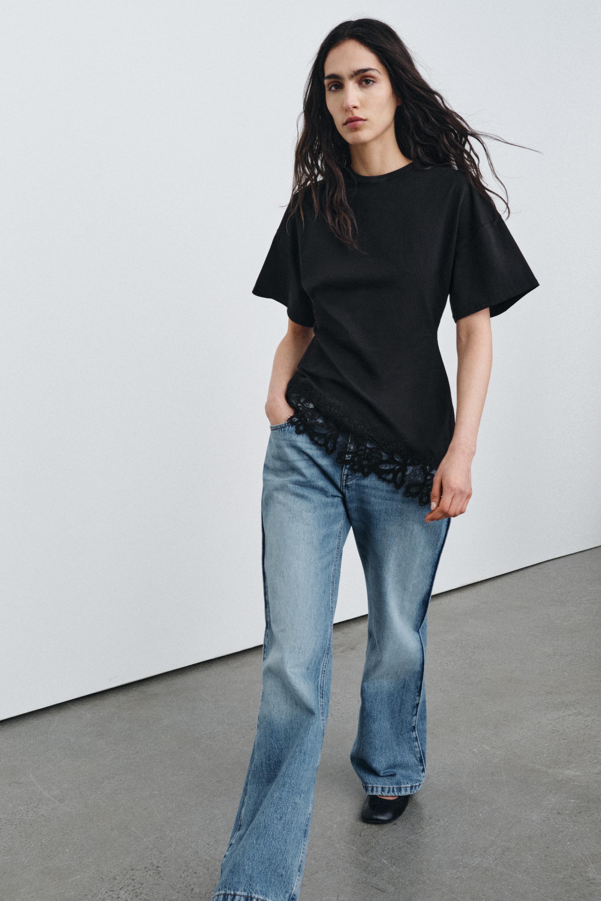 HEAVY COTTON LACE T-SHIRT