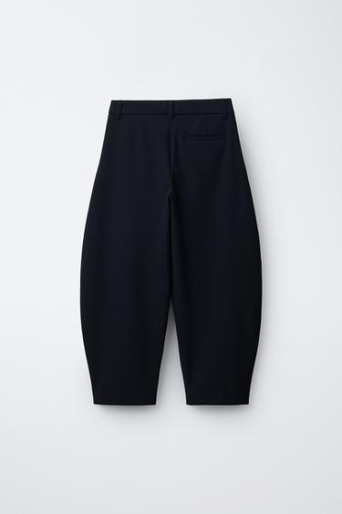 BALLOON TAILORED FIT TROUSERS - Navy blue by Zara - Image 1