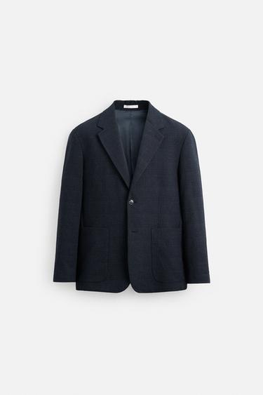 BLAZER REGULAR FIT STRUCTURE - Bleu marine de Zara - Image 6
