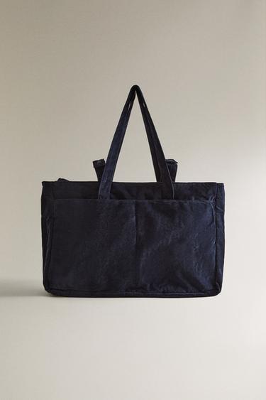 حقيبة أمومة مضلعة - بحري الخاص بـ Zara