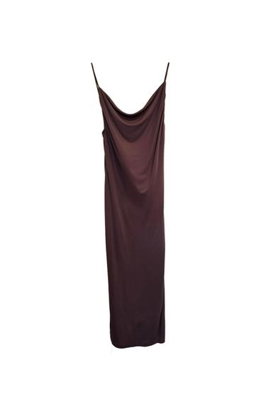 VESTIDO ESCOTE DRAPEADO