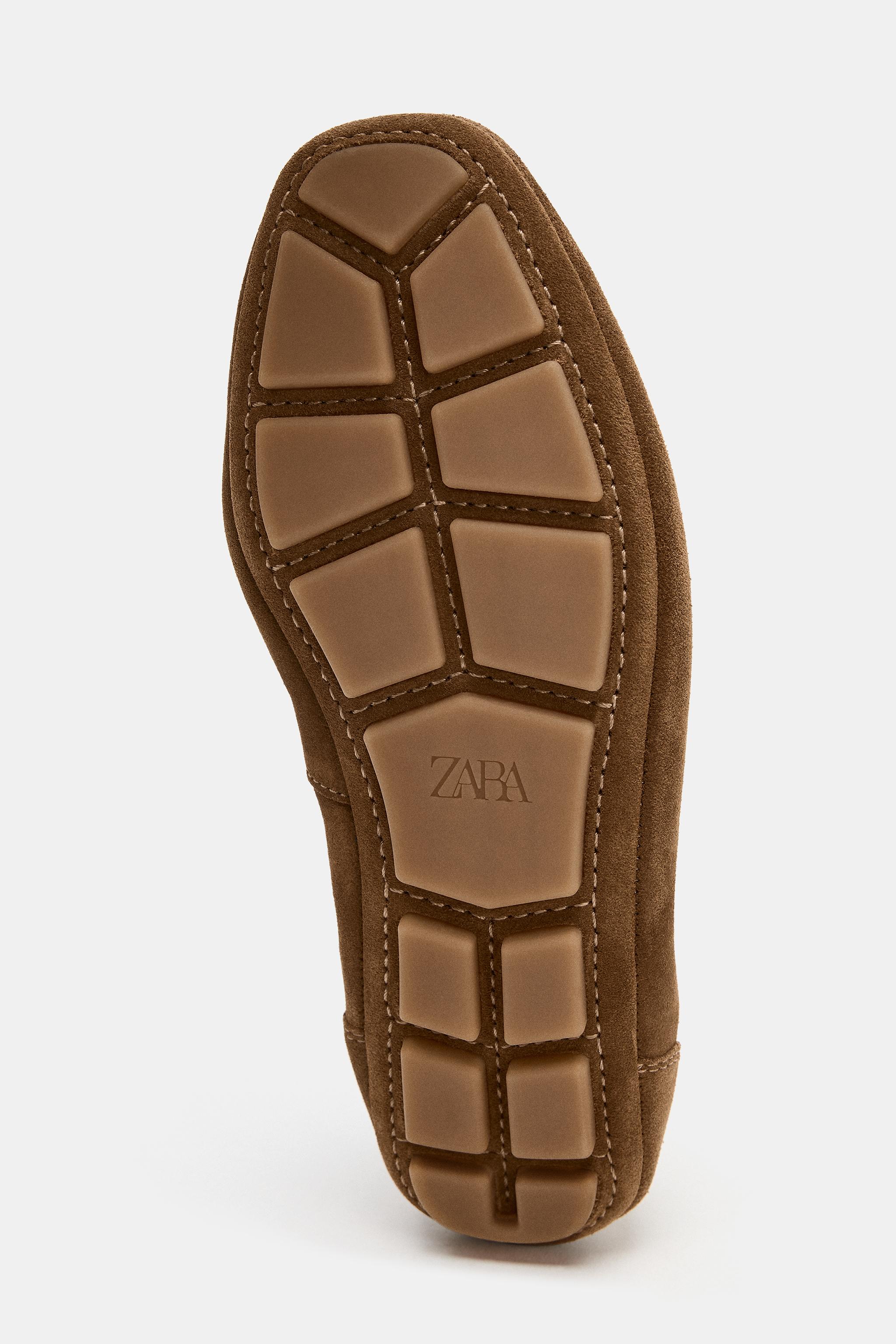 SPLIT LEATHER ATHLETIC BALLET FLATS