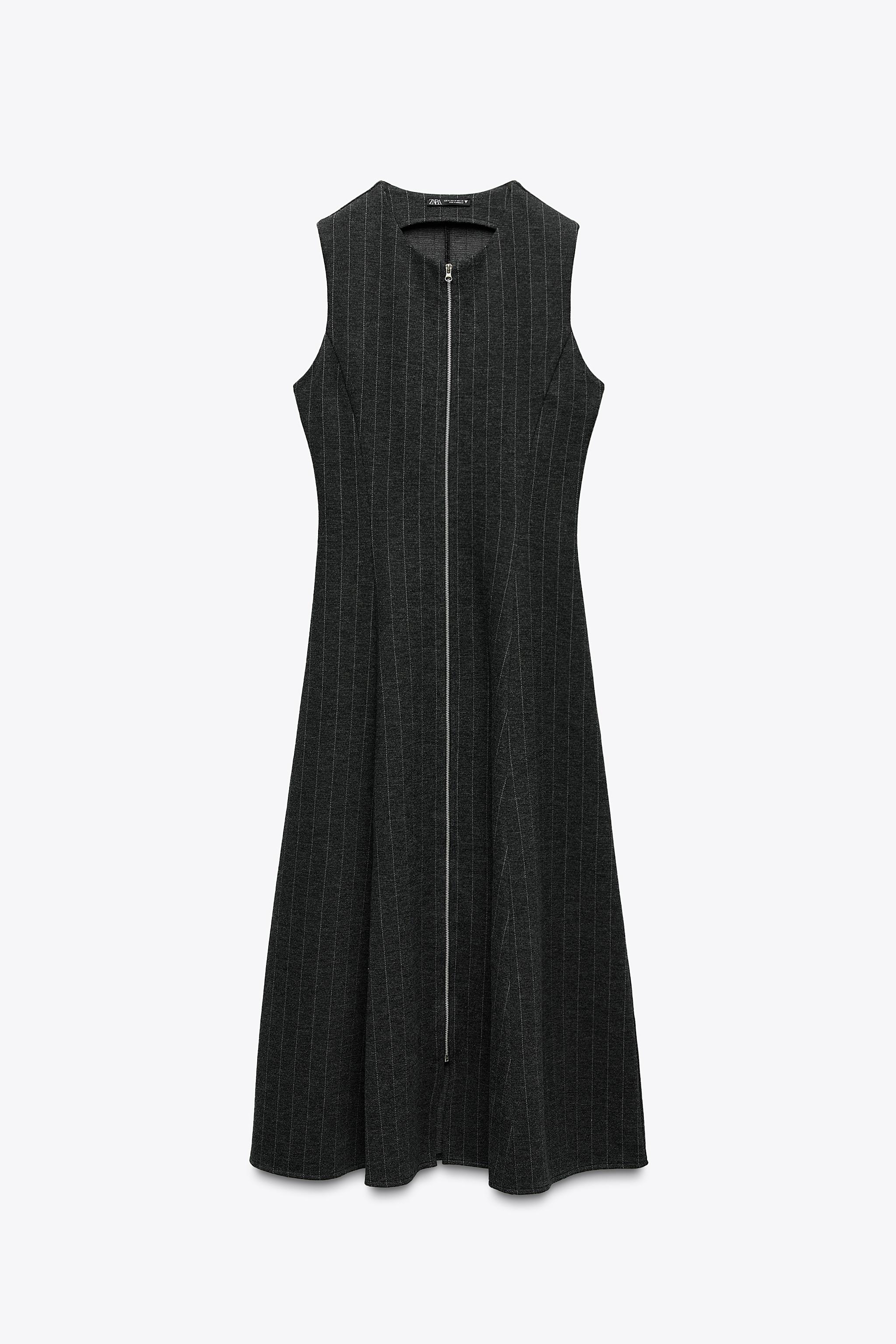 【ZARA】ピンストライプ ミディワンピース 0264/329/814 00264329814-e1.jpg?ts=