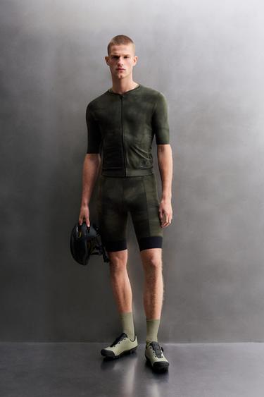 그래블 쇼트 슬리브 저지 - Zara 블랙