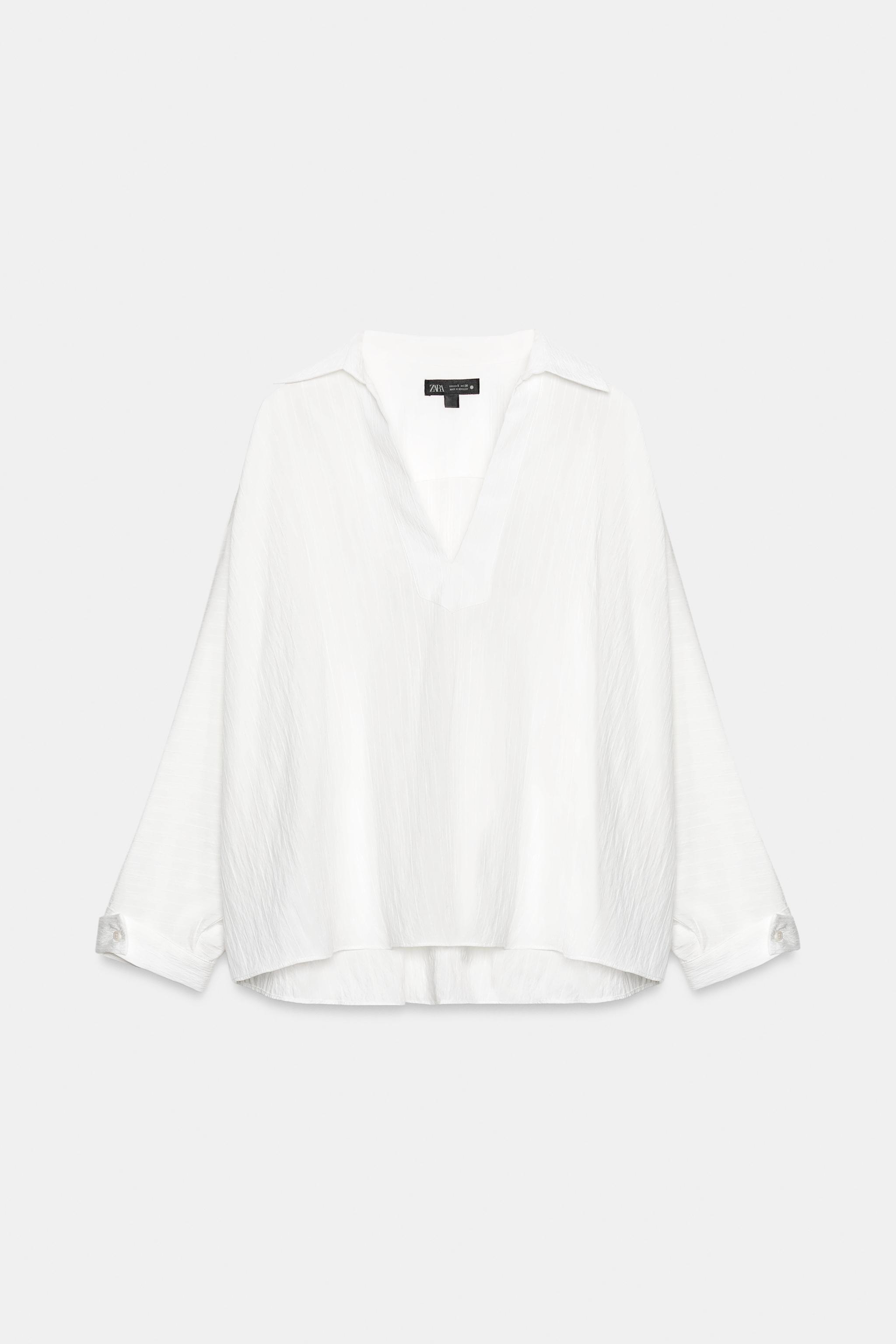 ZW COLLECTION OVERSIZED TEXTURED SHIRT