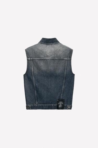 GILET EN JEAN CIRÉ LUDOVIC DE SAINT SERNIN x ZARA - Bleu de Zara - Image 2
