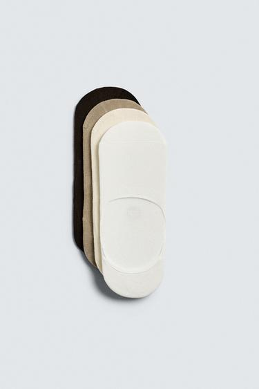 Zara 4-PACK OF INVISIBLE SOCKS - various