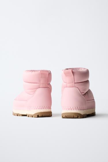 BOTTINES MÉTALLISÉES WATER REPELLENT - Rose de Zara - Image 4