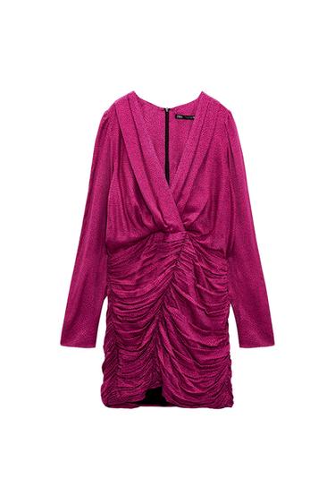 PRINTED SATIN DRESS