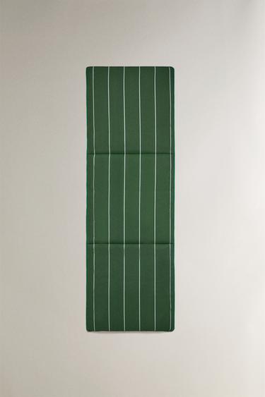 STRIPED TOPPER WITH PIPING - Green by Zara - Image 0