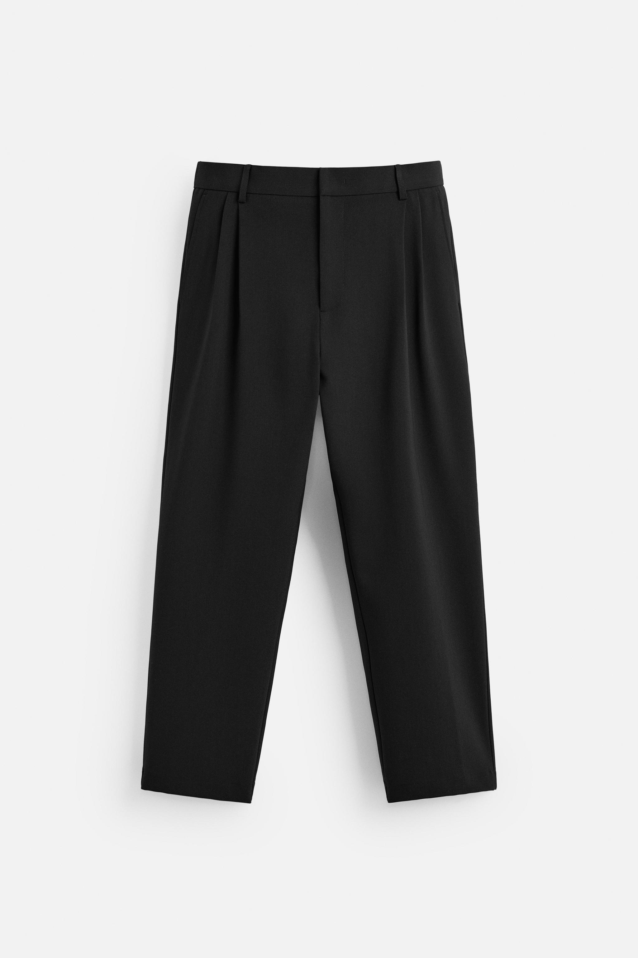 プリーツスーツ パンツ - ブラック | ZARA Japan / 日本
