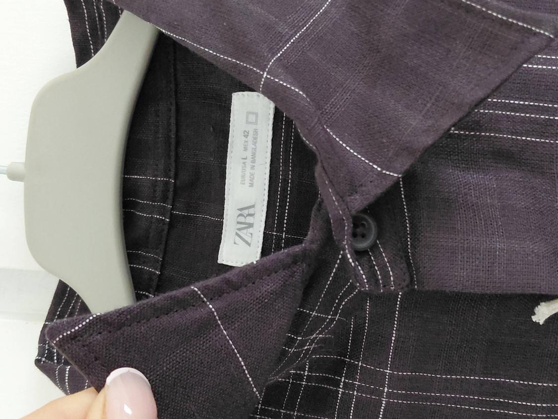 CHECK LINEN/COTTON SHIRT - Image 3