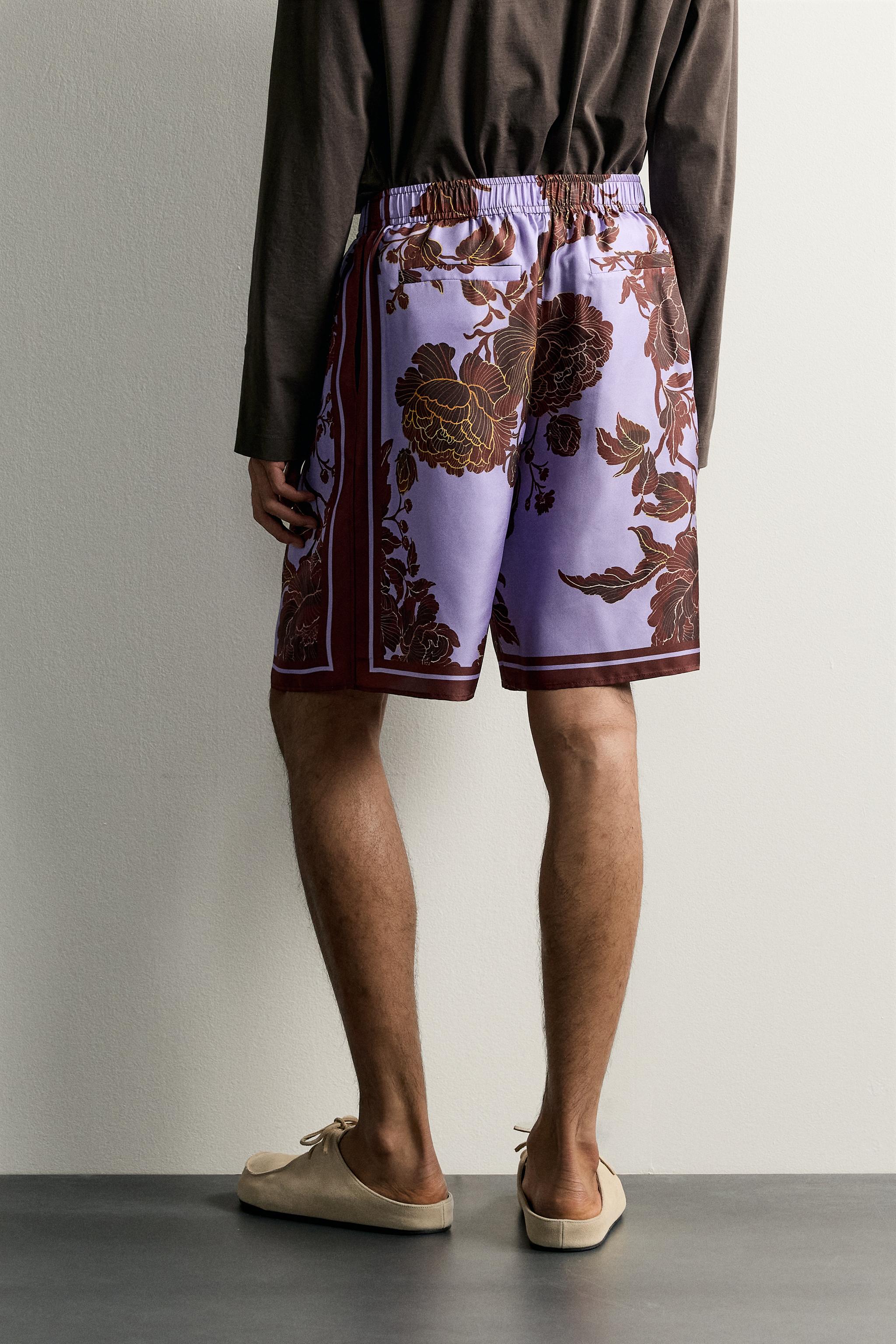 RELAXED FIT 100% SILK PRINTED COMBINED LIMITED EDITION SHORTS