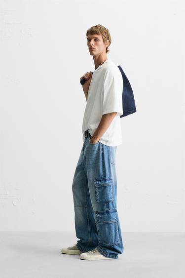 T-SHIRT BOXY FIT MEDIUM WEIGHT - Blanc cassé de Zara - Image 3