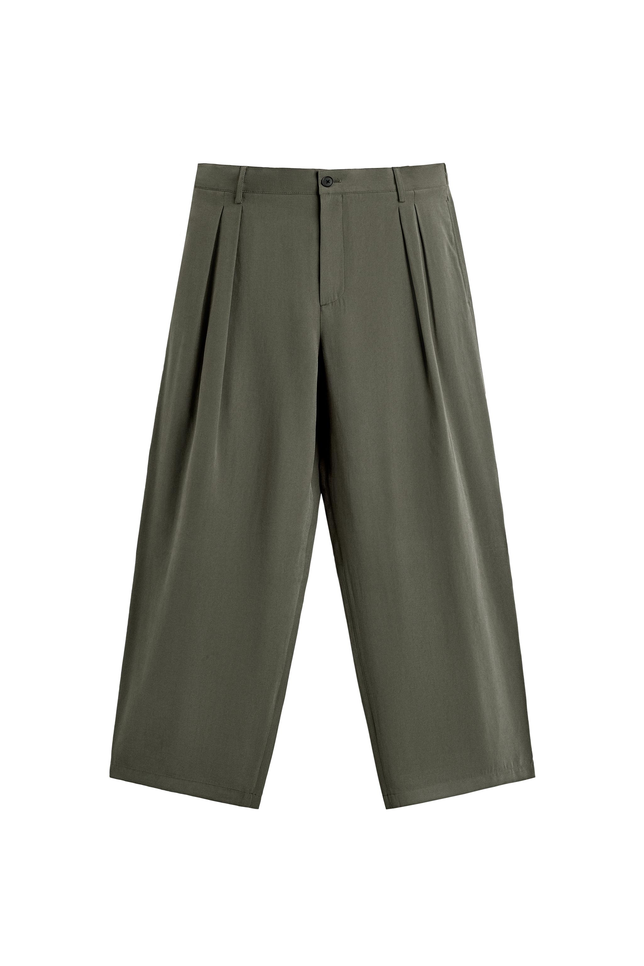 RELAXED FIT SUIT PANTS