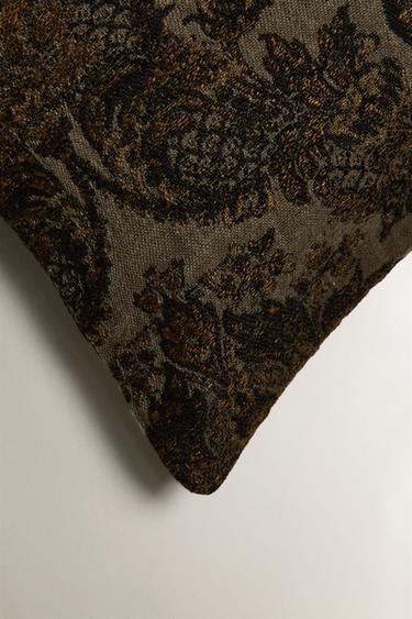 HOUSSE DE COUSSIN JACQUARD - Marron de Zara - Image 1