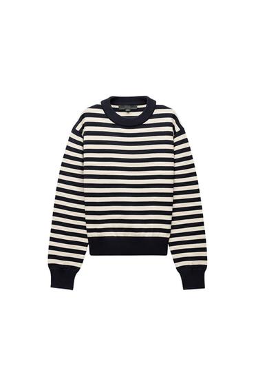 JERSEY CORTO PUNTO RAYAS - rayas de Zara - Imagen 0