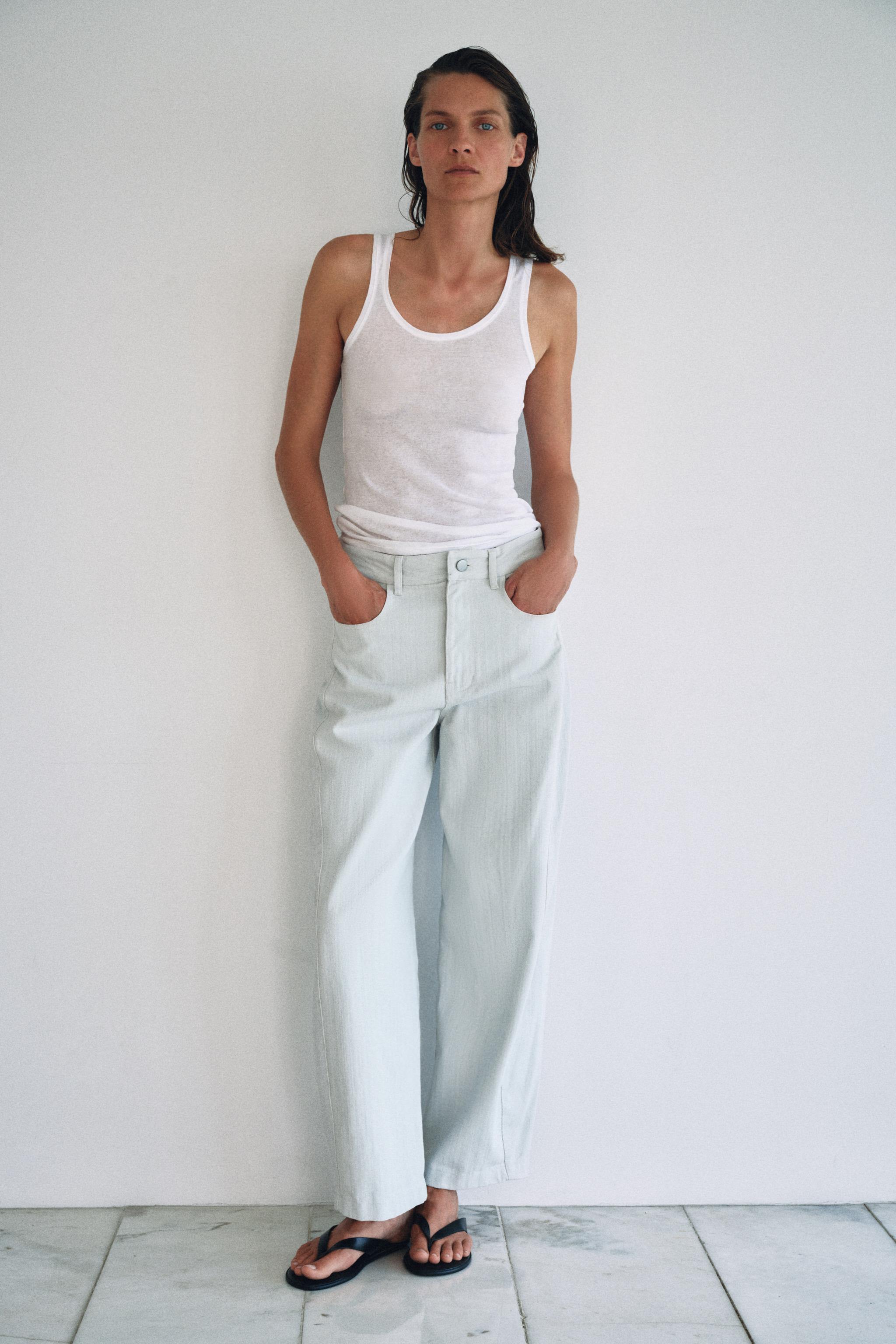 ZW COLLECTION BALLOON PANTS — Light blue