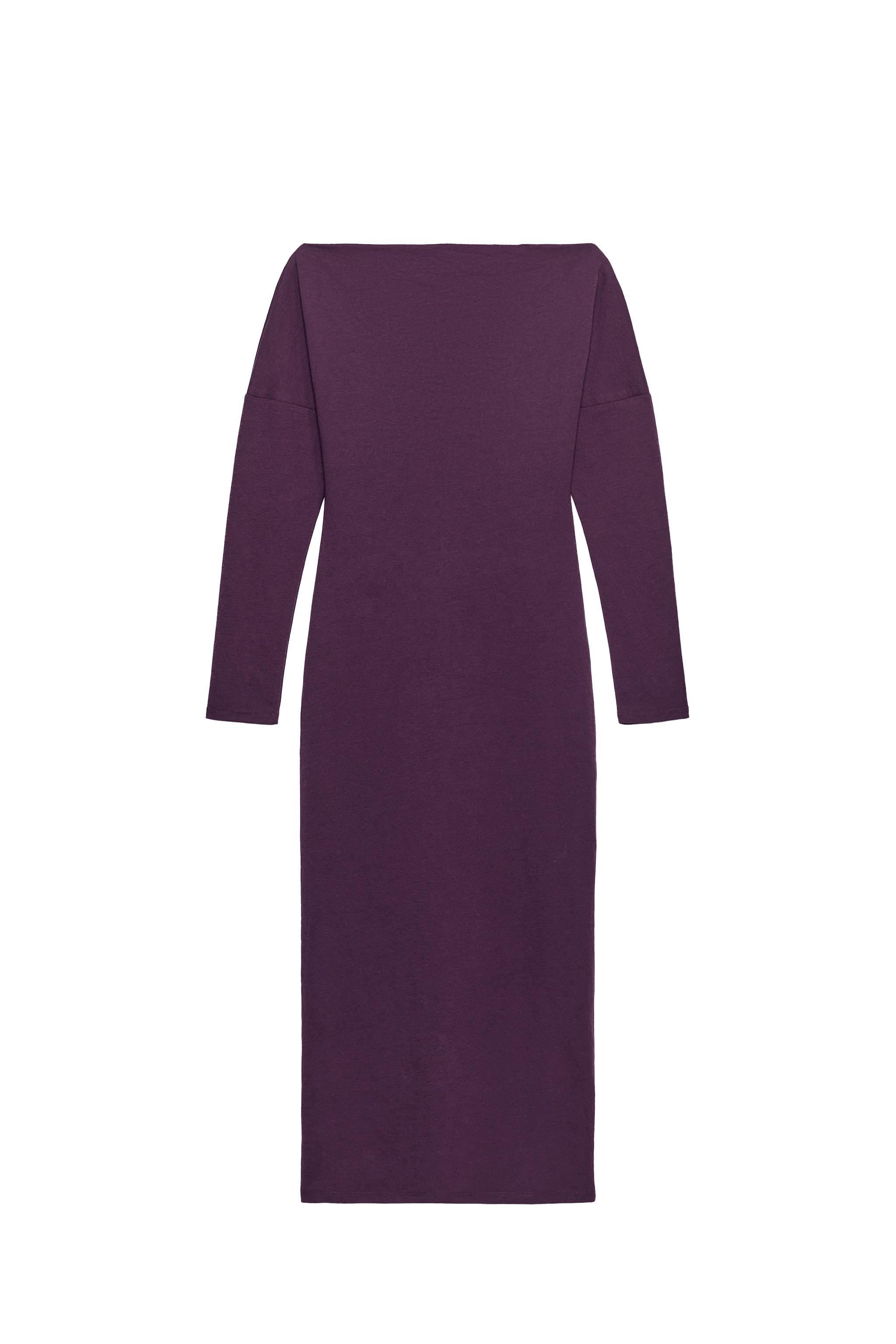 VESTIDO MIDI ESCOTE ASIMÉTRICO