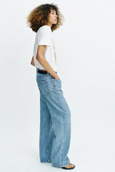 T-SHIRT MÉTALLISÉ MANCHES COURTES - Blanc de Zara - Image 2