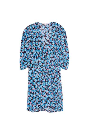 VOLUMINOUS PRINTED DRESS