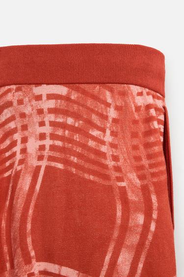 GRAPHIC PRINT KNIT TROUSERS © OTIS KWAME KYE QUAICOE - Red by Zara - Image 8