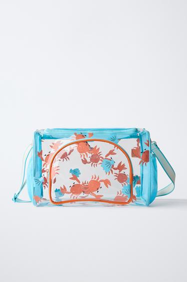 CRAB VINYL BOWLING BAG - Blue by Zara