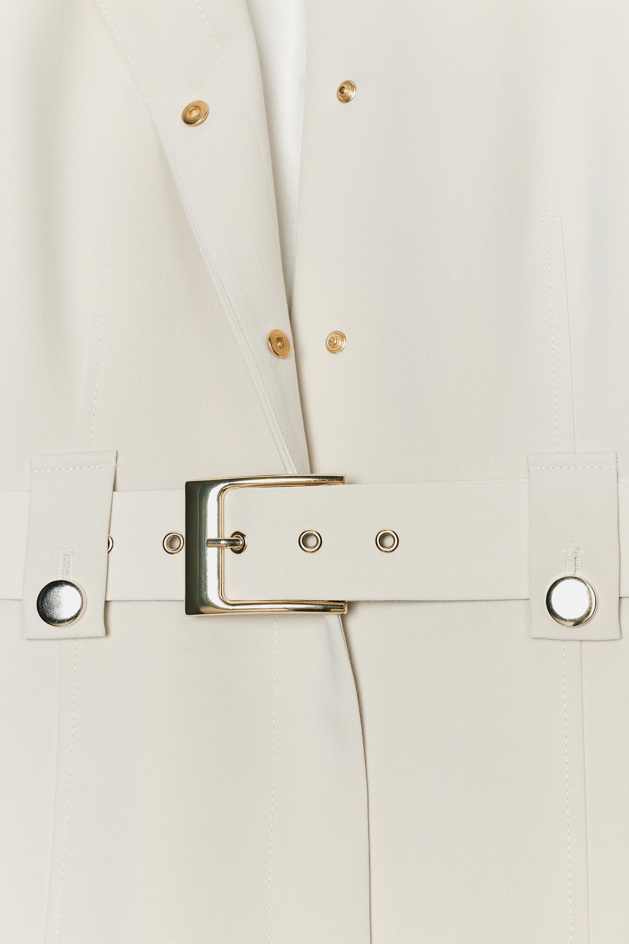 BELTED TAILORED BLAZER - Navy blue | ZARA United States