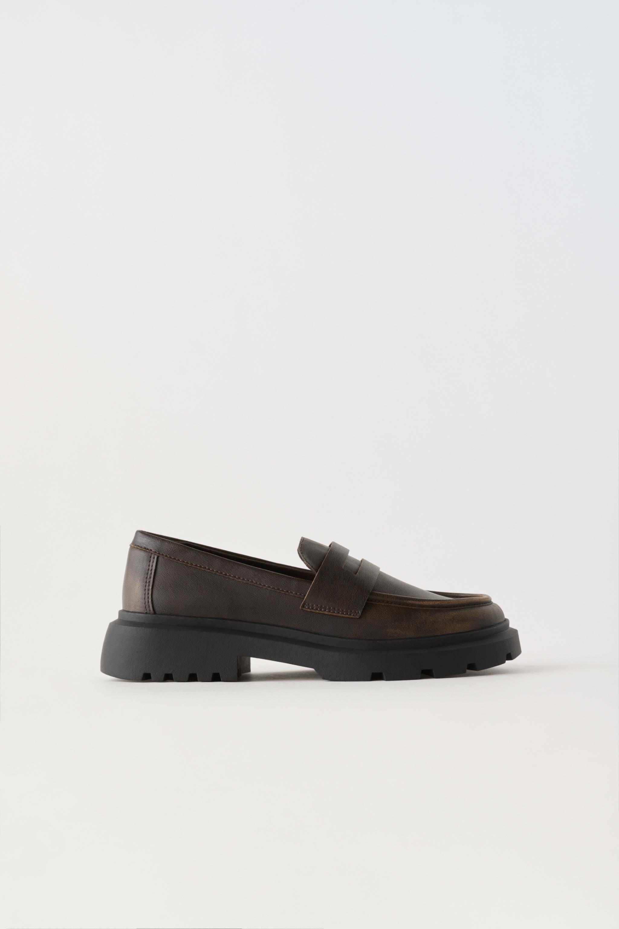 Zara penny hot sale loafers