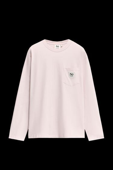 50TH ANNIVERSARY POCKET PATCH T-SHIRT - Pastel pink by Zara - Image 0
