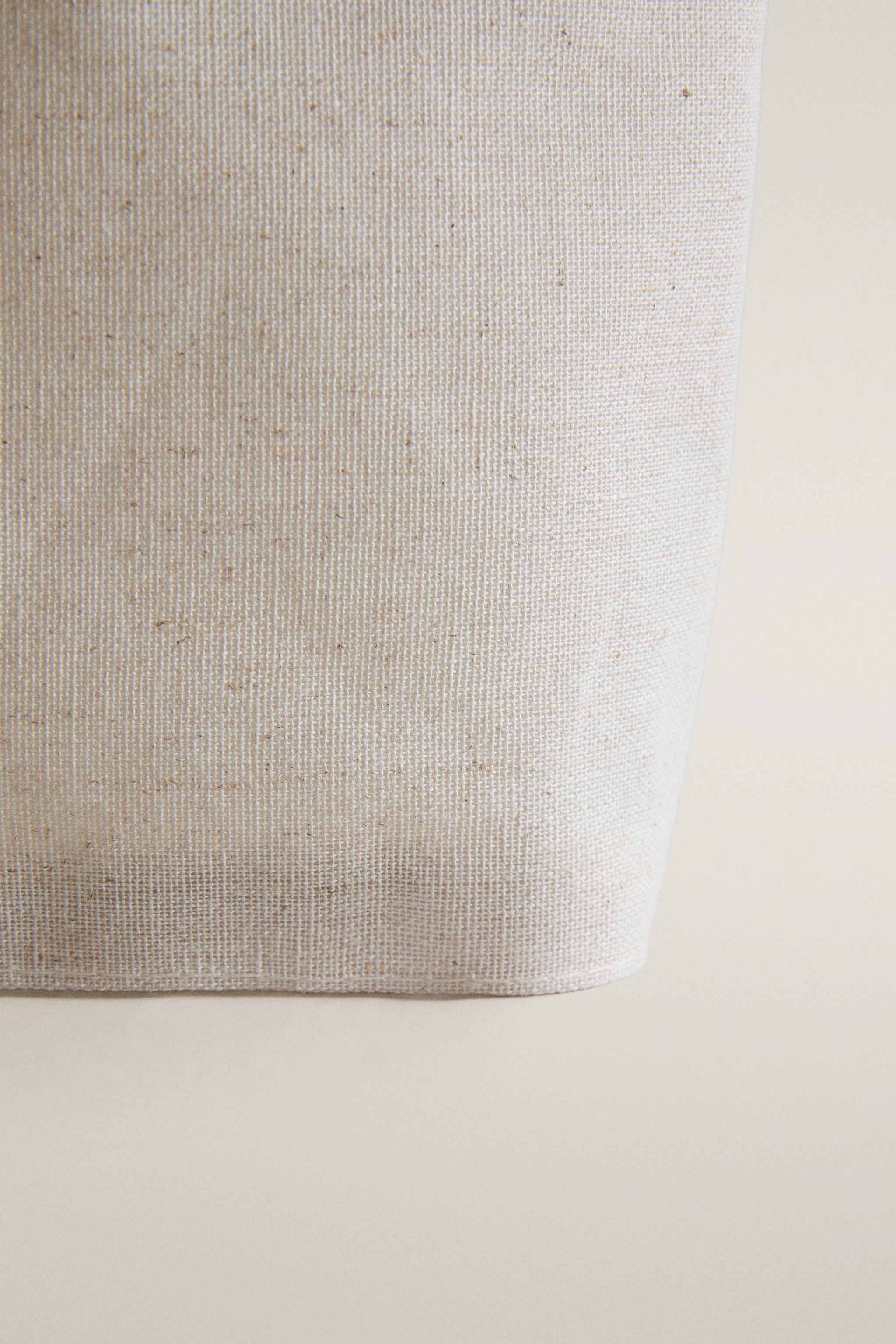 TALL RESIN-COATED FABRIC BASKET
