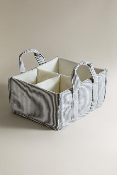 RANGEMENT ANSE VÊTEMENTS BÉBÉ RAYURES - Gris de Zara - Image 1