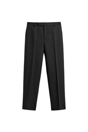 CALÇA DE TRAJE SMOKING LÃ AARON LEVINE X ZARA - Preto da Zara