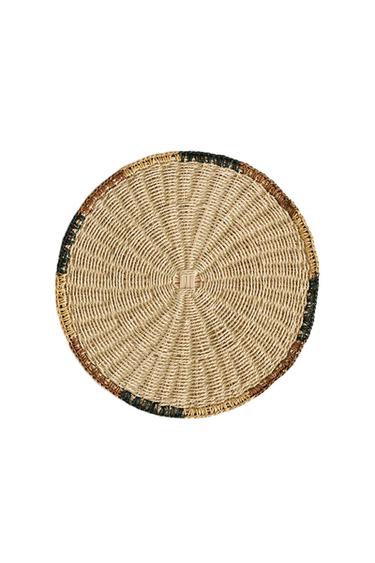 WOVEN RATTAN PLACEMAT - Light beige by Zara