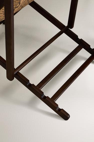 CHAISE LONGUE BOIS APPUI-TÊTE CUIR - Imprimée de Zara - Image 3