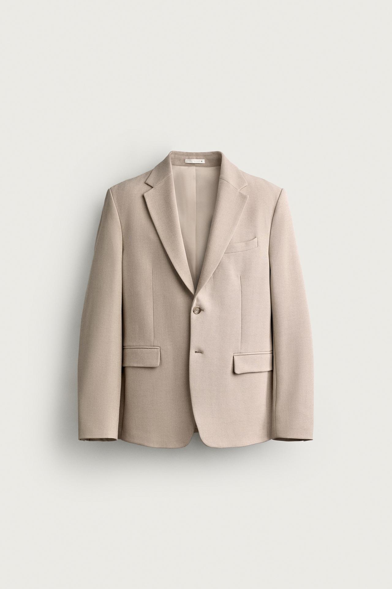 COMFORT SUIT BLAZER — Sand / Marl
