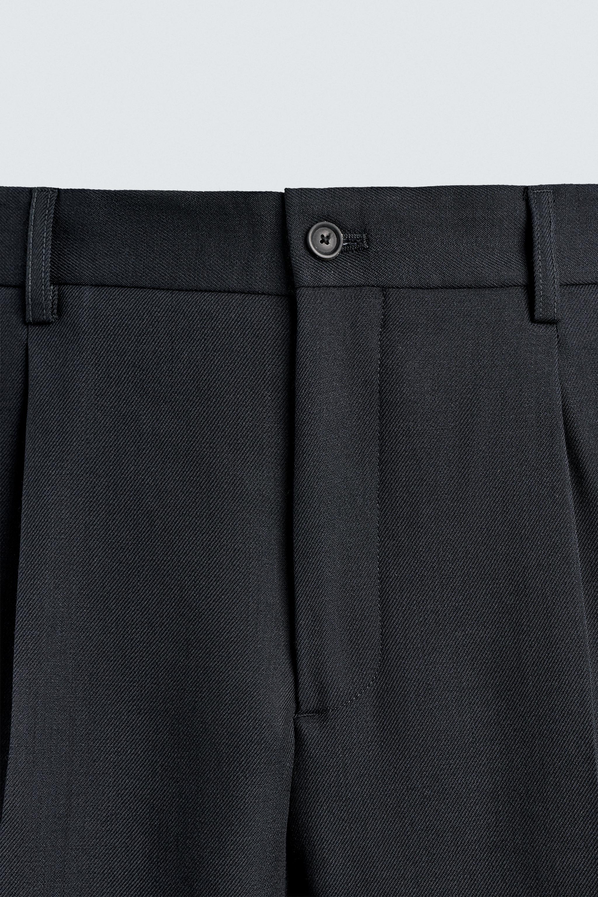 100% WOOL REGULAR FIT PANTS