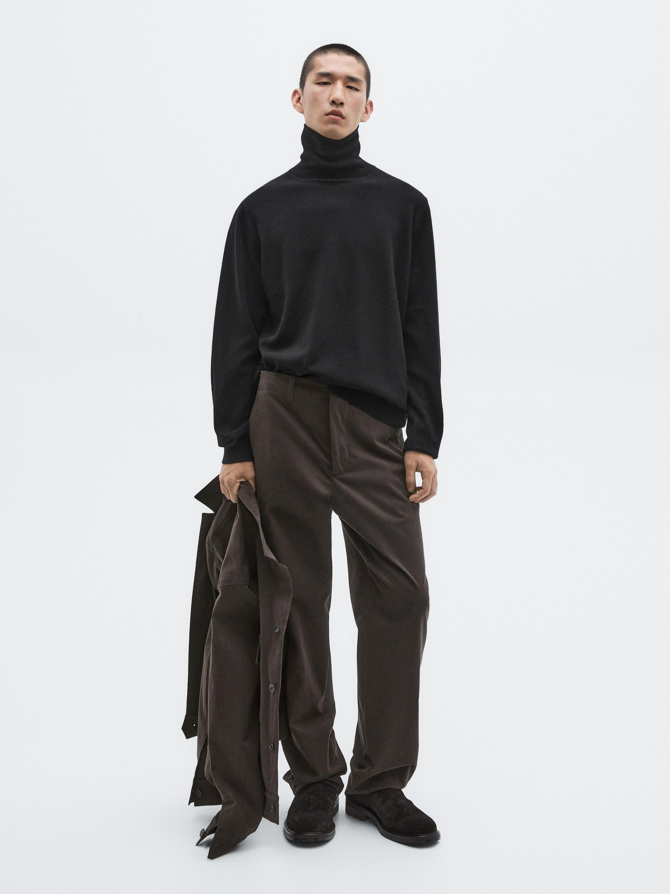 Wide-leg trousers with pockets - LIMITED