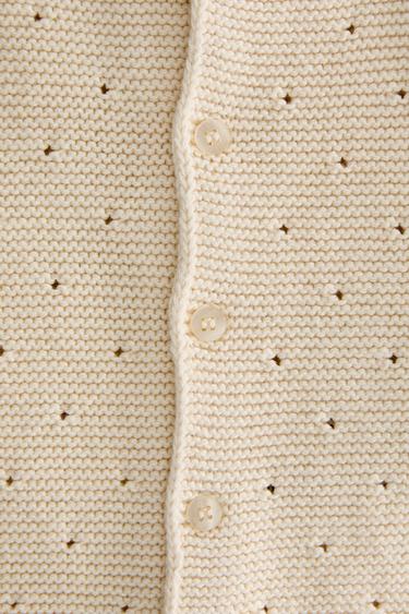 VESTE TRICOT ENFANT - Beige clair de Zara - Image 4