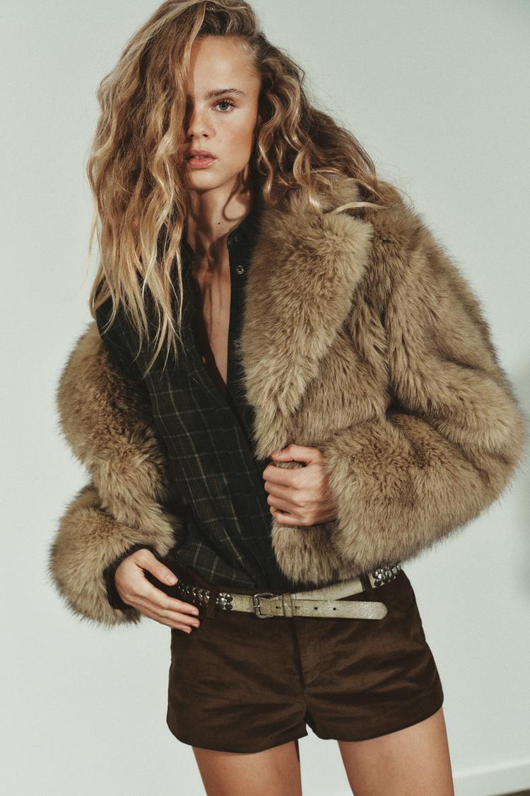 FAUX FUR SHORT COAT