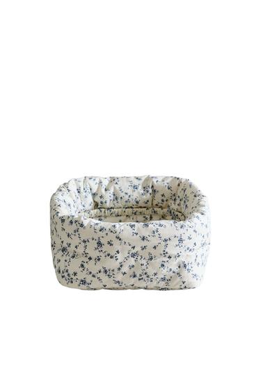 아기용 블루 플로랄 프린트 직사각형 정리함 - Zara 블루