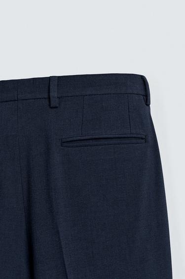 PANTALON DE COSTUME COUPE SLIM - Bleu roi de Zara - Image 8