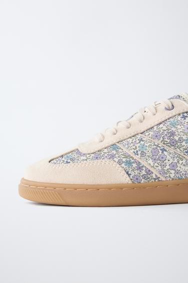 FLORAL SNEAKERS - Beige by Zara - Image 3