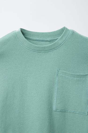 AGES 2-6/PLAIN EMBOSSED PYJAMAS - Green by Zara - Image 3