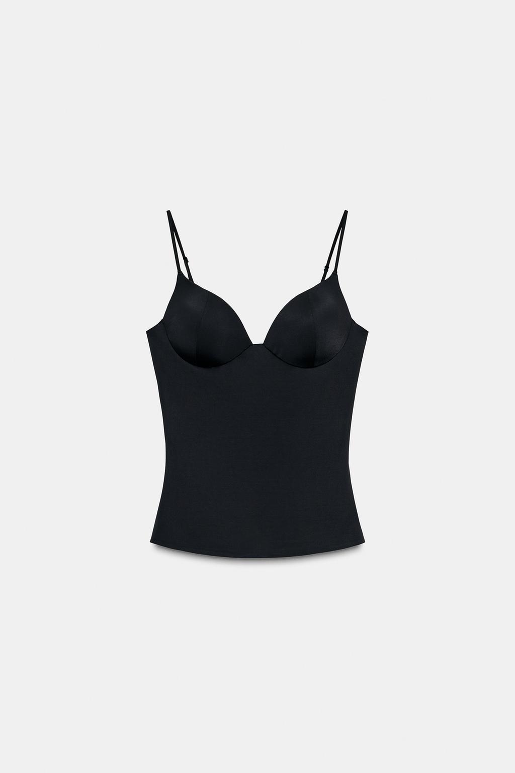 POLYAMIDE BLEND BUSTIER TOP