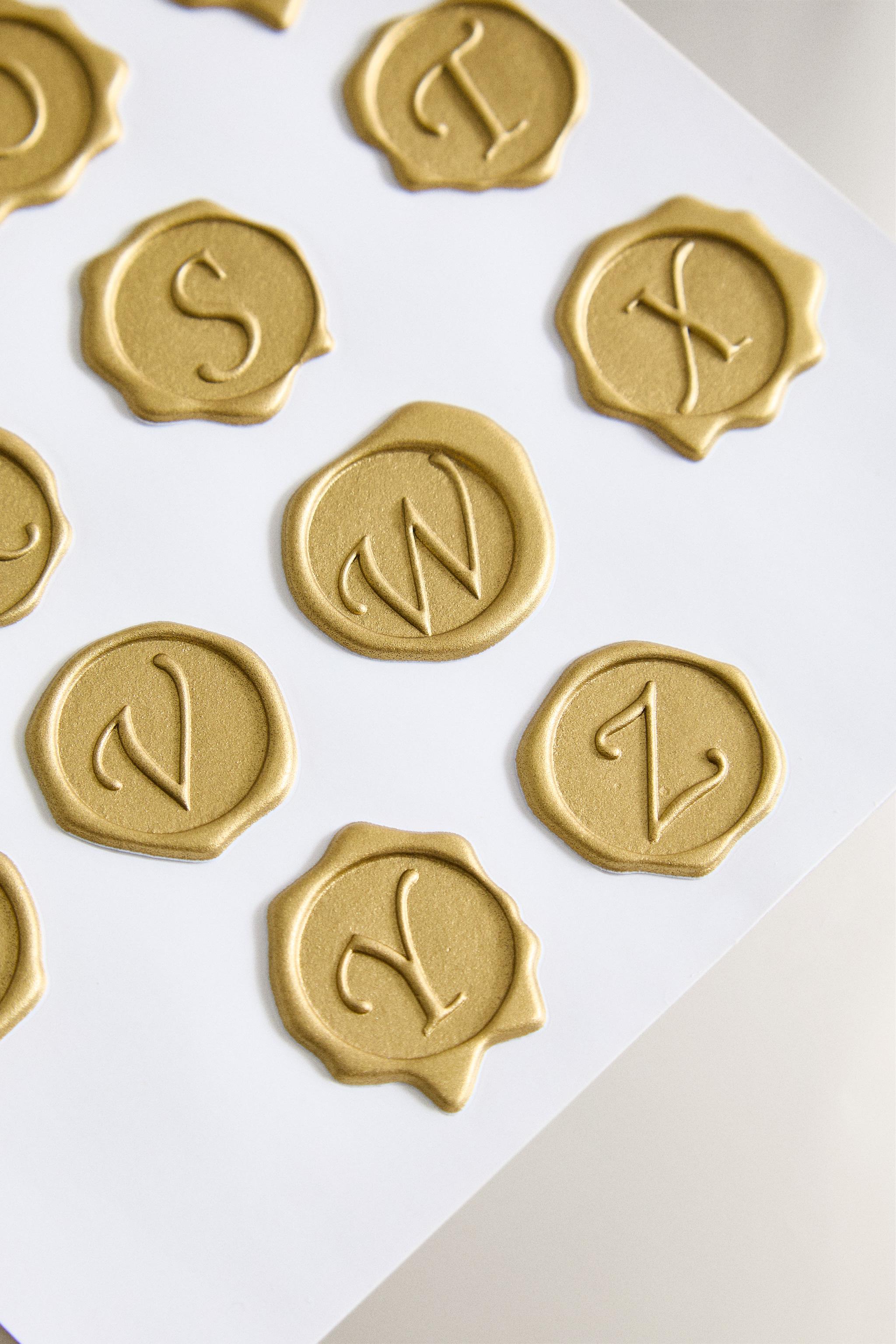 LOT AUTOCOLLANTS LETTRES SCEAUX NOËL (LOT DE 78)